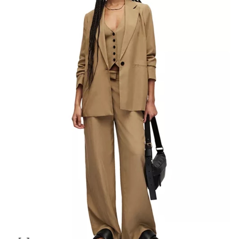 ALLSAINTS Tan 3-Piece Pantsuit